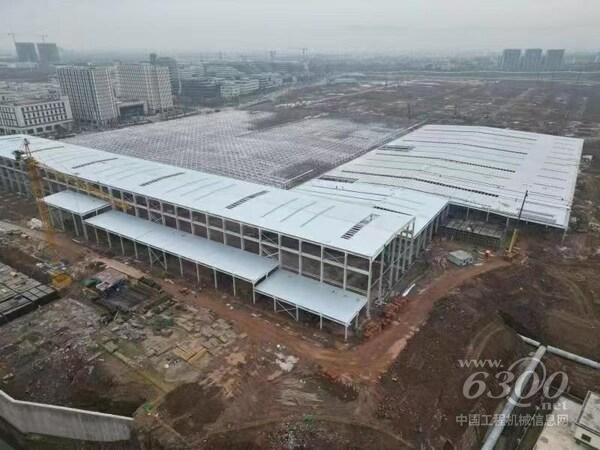 联合厂房施工现场，拍摄于2023年2月13日